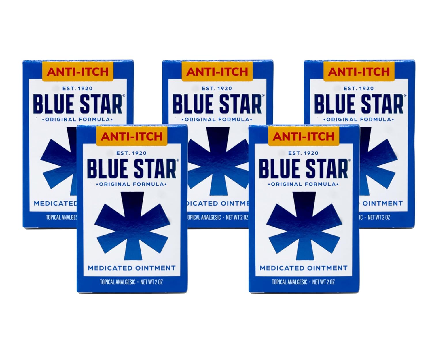 Blue Star Ointment - 2 oz Pack of 5