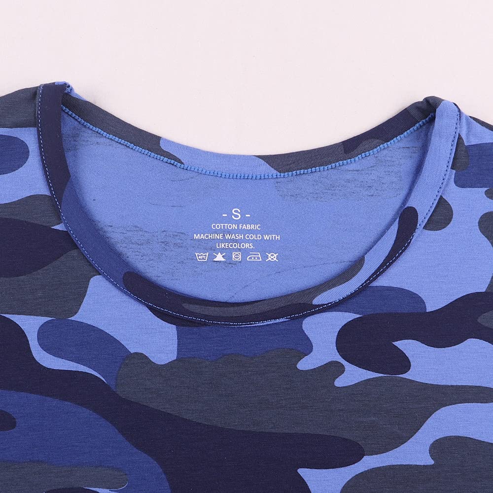 Uomo Atletico Magliette Tees Corto Manica Muscolo Taglio per Bodybuilding Allenarsi Formazione Fitness Top Equipaggio Collo Cotone