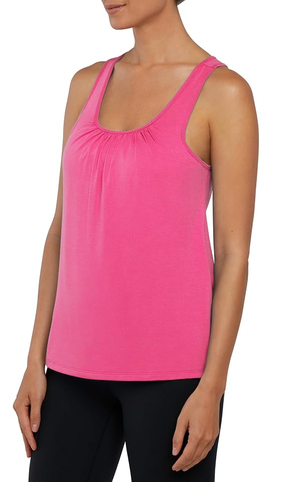 Balance Collection Women's Anya 2-Pack Racerback Tank, Cactus Flower, Large by Balance Collection - Used condition - Image 3