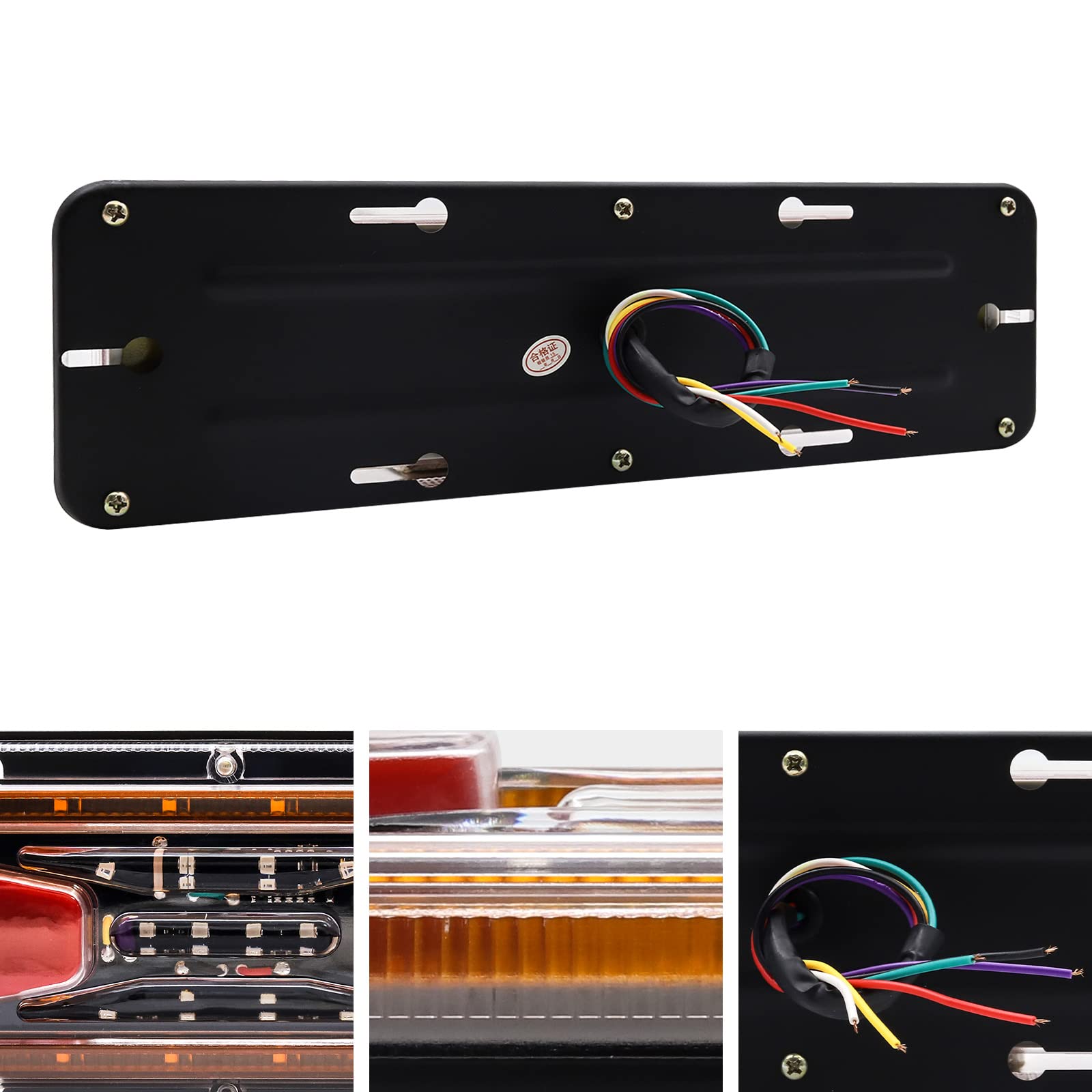 Feu de frein à remorque 24V feu arrière arrière, 2pcs Truck inverse stop feux de tour de virage indicateur de virage pour le tracteur de camion de voiture Caravan Campeur (LED131)