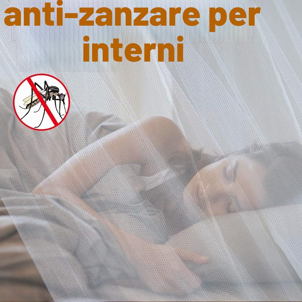 Zanzariera Letto, opamoo Zanzariera Baldacchino Pieghevole Universale Baldacchino Letto matrimoniale Facile da Installare leggero e traspirante Grande Zanzariera-200 * 210*220cm（Bianca）