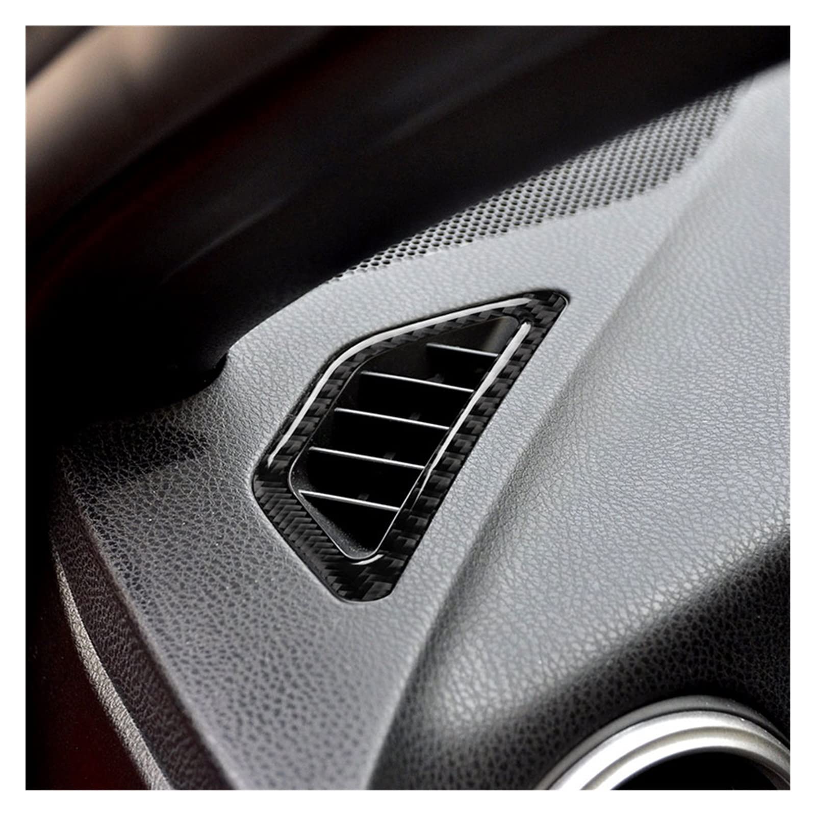 Panel samochodowy z czarnego włókna węglowego naklejki na wylot powietrza naklejki wykończeniowe nadające się do Toyota 86 Subaru BRZ 2013-2017 Auto akcesoria do przycinania straż zestawy naklejek