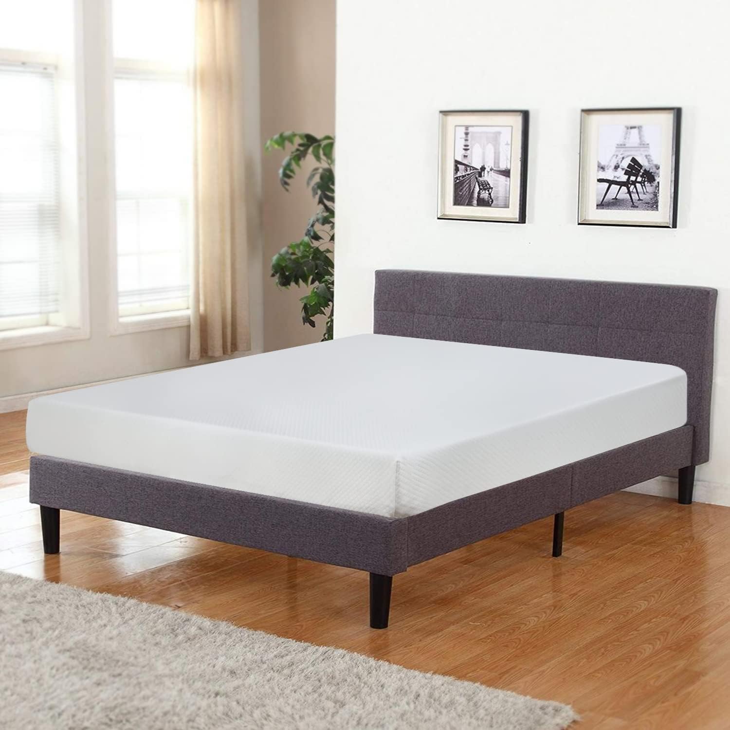Twin Mattress, 8 Inch Gel Memory Foam Mattress CertiPUR-US Certified Foams, Cool Sleep & Pressure Relief, Medium Firm Mattresses, Mattress-in-a-Box, Twin Size