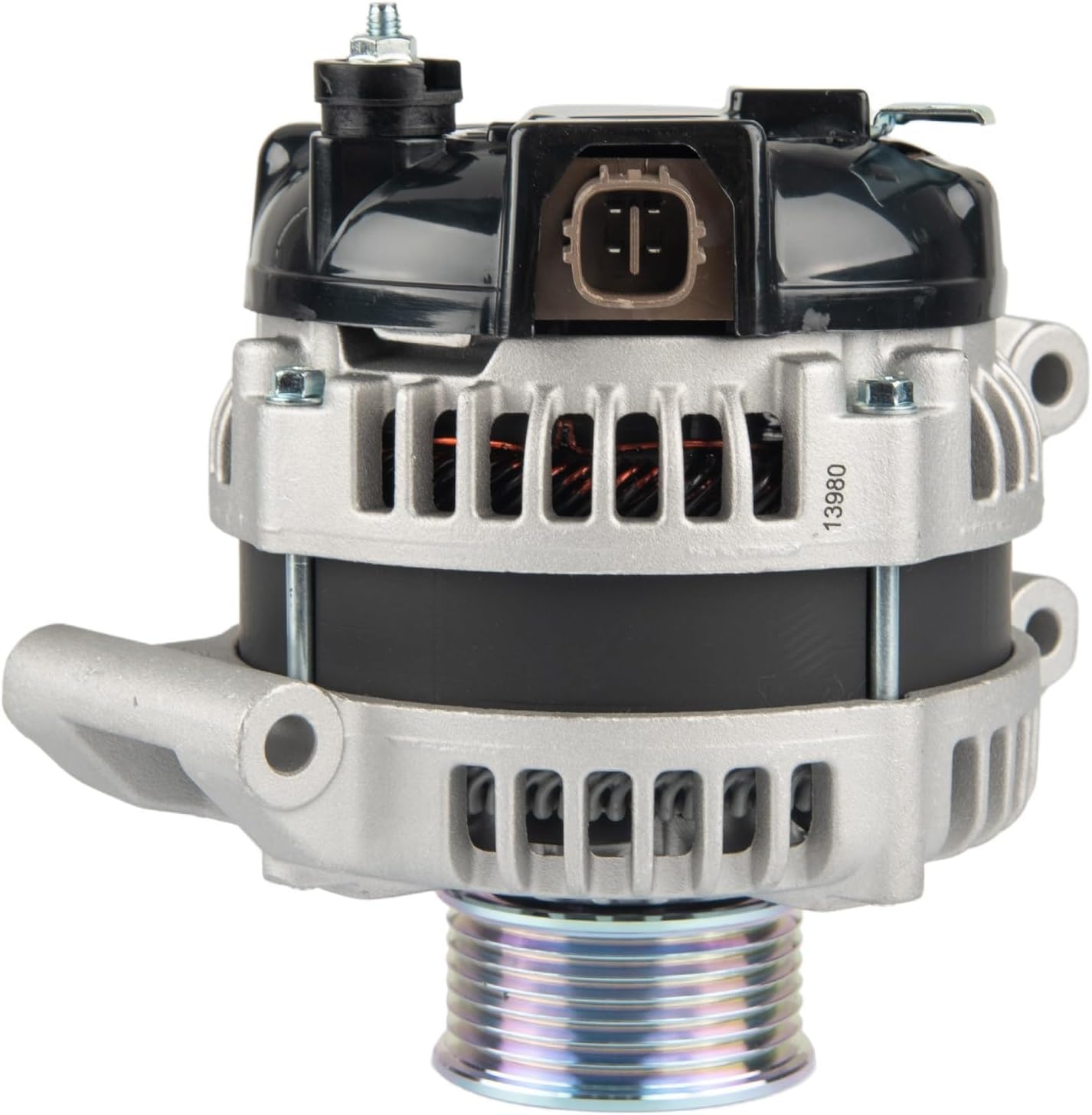 KAC NEW Alternator, 105 Amp Alternator Fit for 2004-2008 TSX 2.4L, 2007-2009 CR-V 2.4L, 2003-2007 Accord 2.4L, 2006-2010 Civic 2.0L, 2003-2009 Element 2.4L, 2006-2008 CSX OE#13980, 31100RAAA05,11503