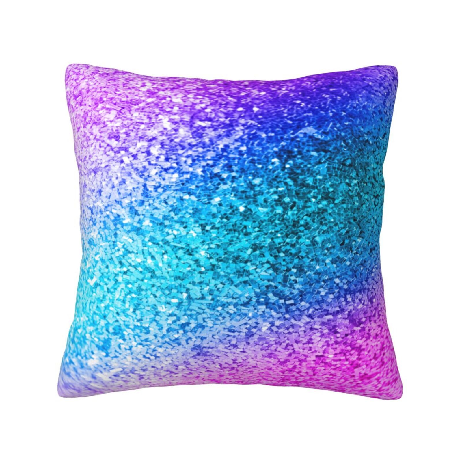 YFSGDLBN Glitter Sequin Spot printed Velvet pillowcase decorative Cushion Cover