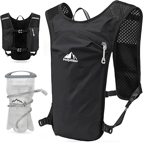 Miniatura 8 de Mochila de hidratación ligera para correr para hombres y mujeres, mochila de bicicleta transpirable de 6L para ciclismo