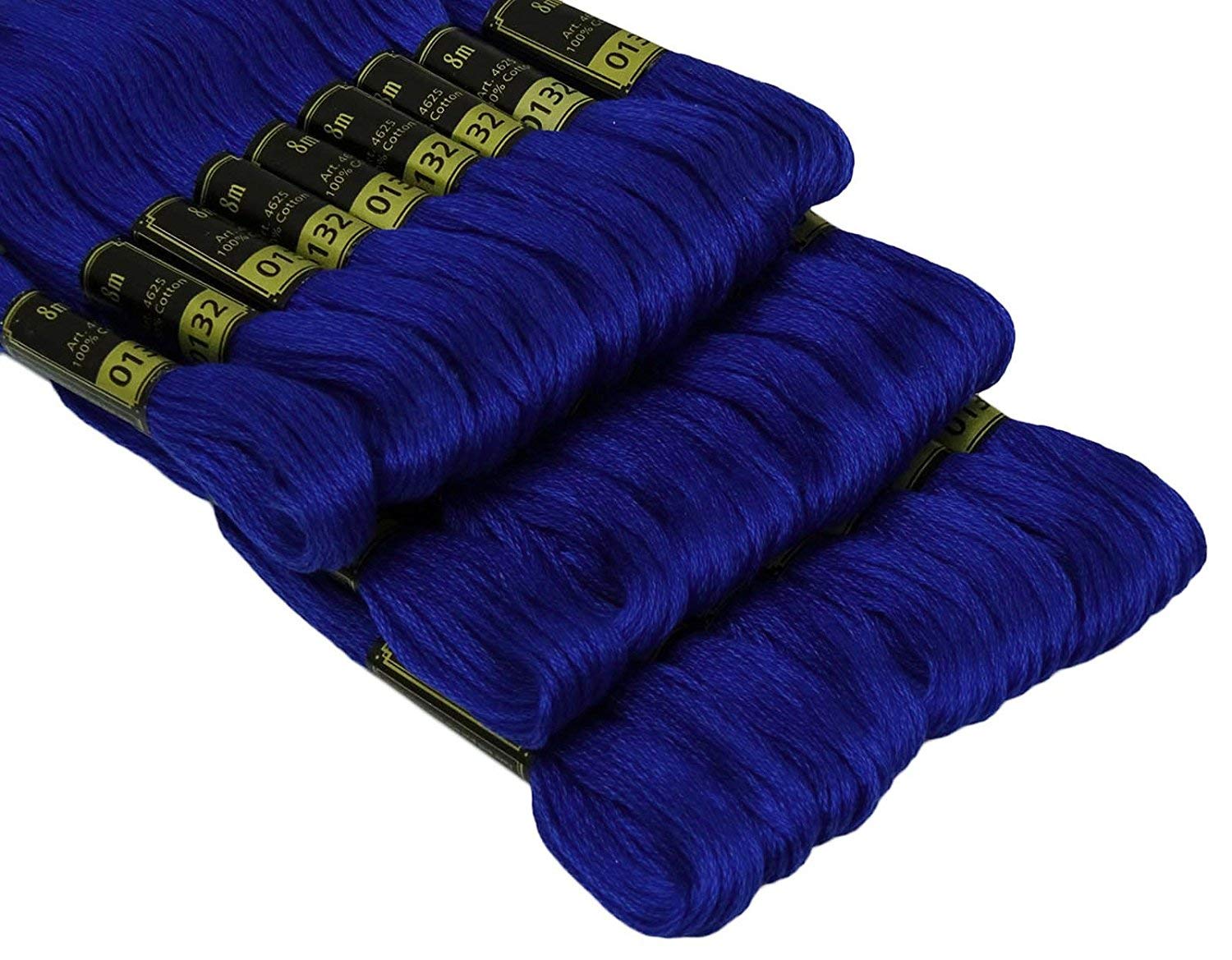 Anchor - Navy Blue (0132) - DESI HAWKER - Set Lot of Cotton 6 Ply Strand Thread Yarn Skeins Cross Stitch Embroidery Knitting Floss