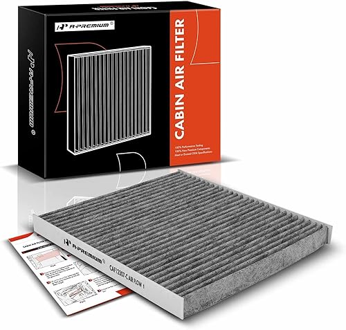 A-Premium Filtro de aire de cabina con carbón activado compatible con Jeep Cherokee 2019 2020 2021 2022 2023, detrás de la guantera, repuesto #