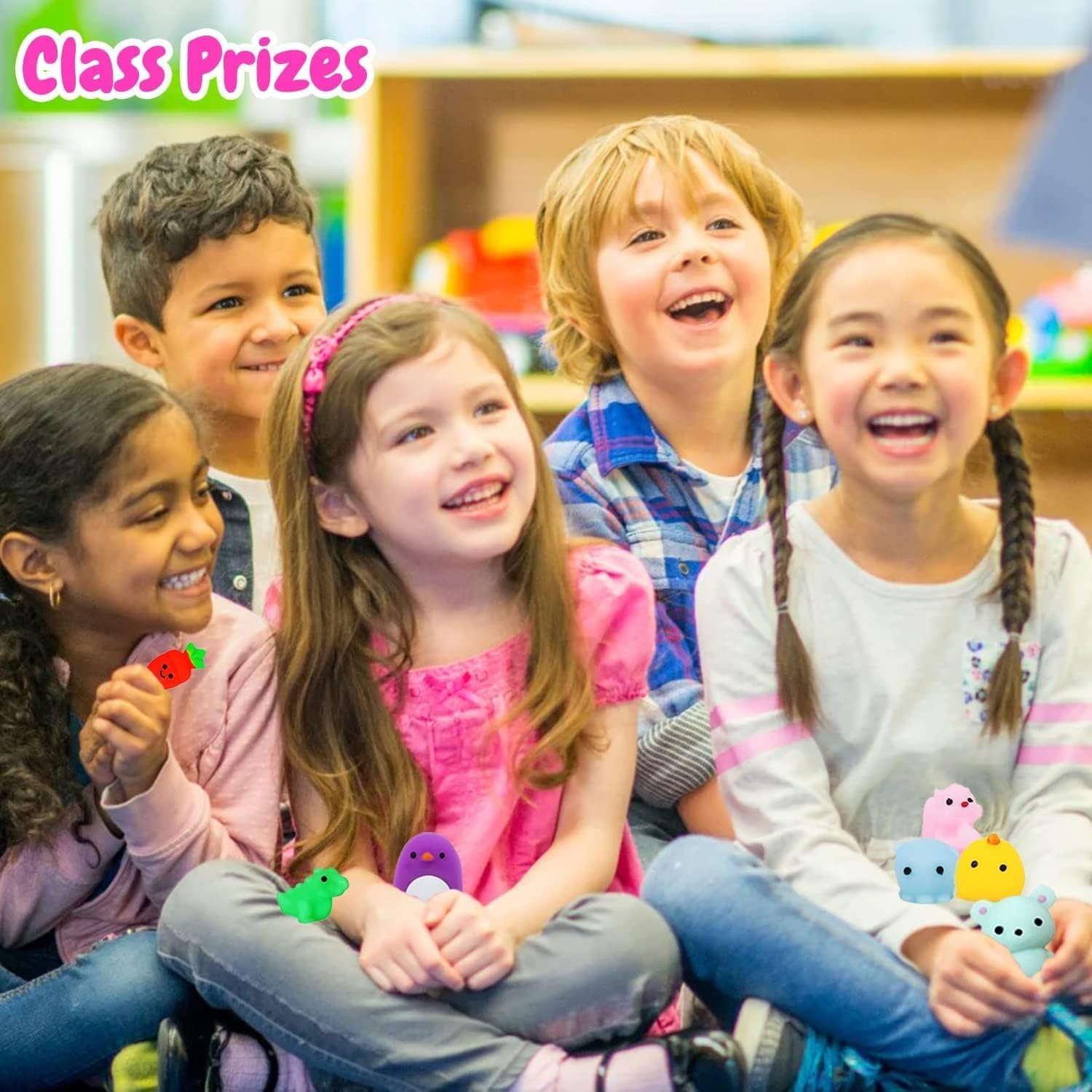 200Pcs Mochi Squishy Toys, Kawaii Squishies, Mini Fidget Toys Bulk for Kids, Party Favors Class Prizes Valentines Day Easter Egg Fillers,Christmas Goodies Bag Stuffers for Boys Girls (200) - Image 2