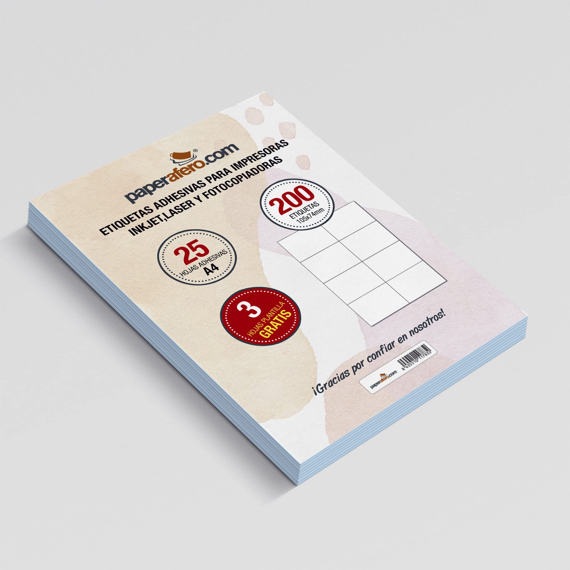 Self-Adhesive Address Labels 300 Pack - 105x49.5mm Printable A4 Sheets For Organization