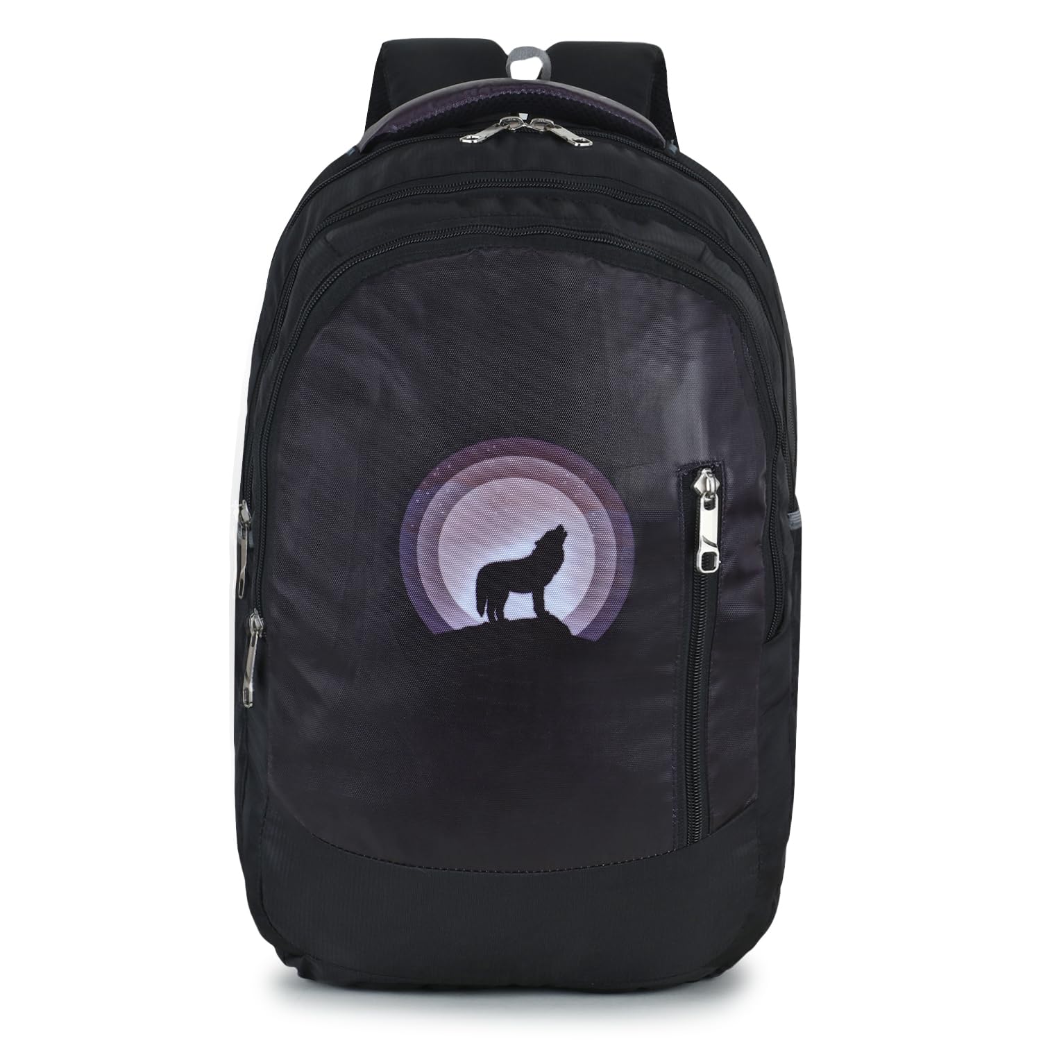 Water Resistant Laptop Backpack/Casual Backpack/Daypack/Travel Backpack/College Bag For Men/Women With Bottle Pocket & Padded Shoulder Strap-(Black)-image-24
