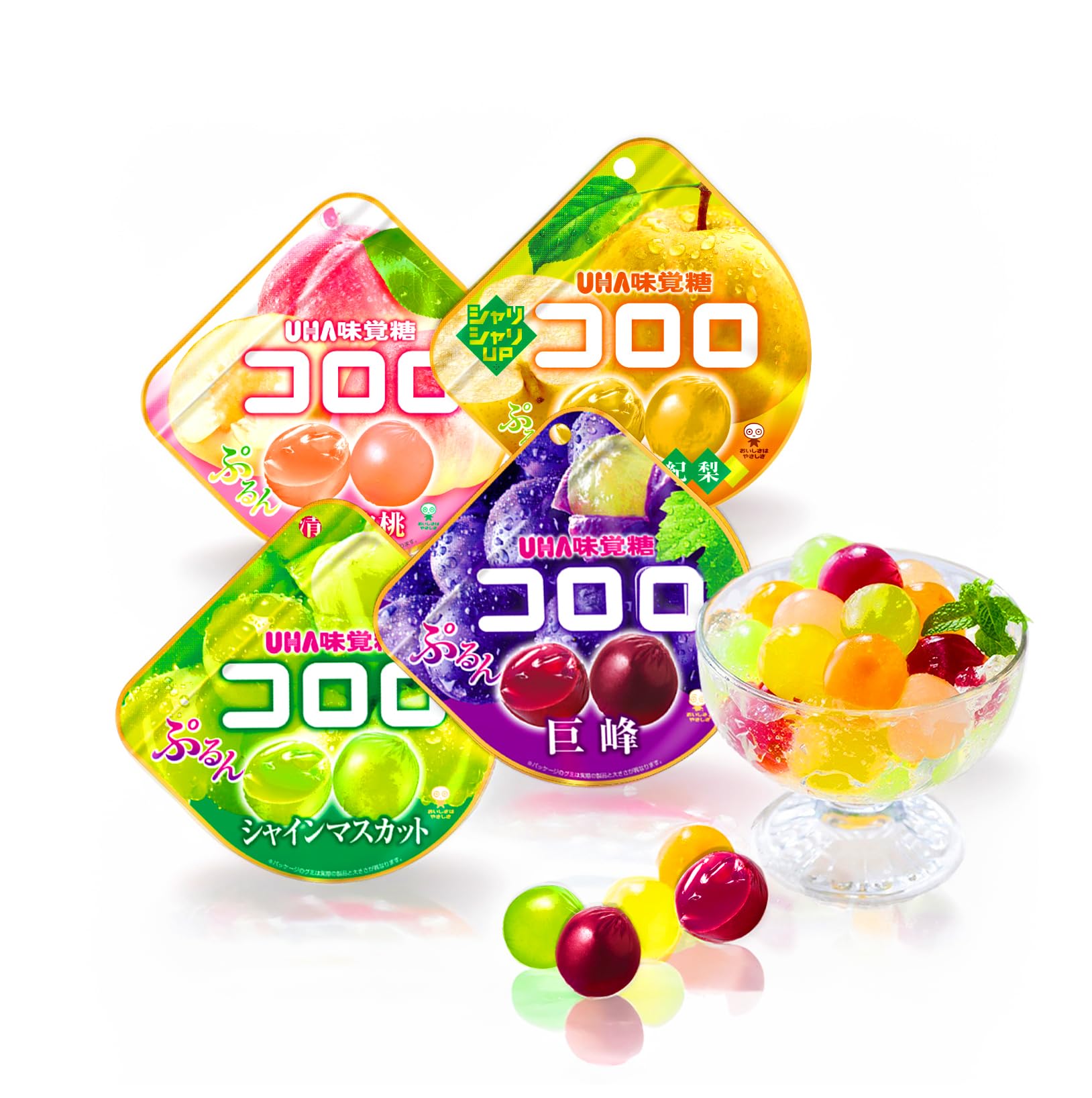 Amazon.com : Uha Kororo Gummy Bundle - 4 Bags of Fruity Flavors