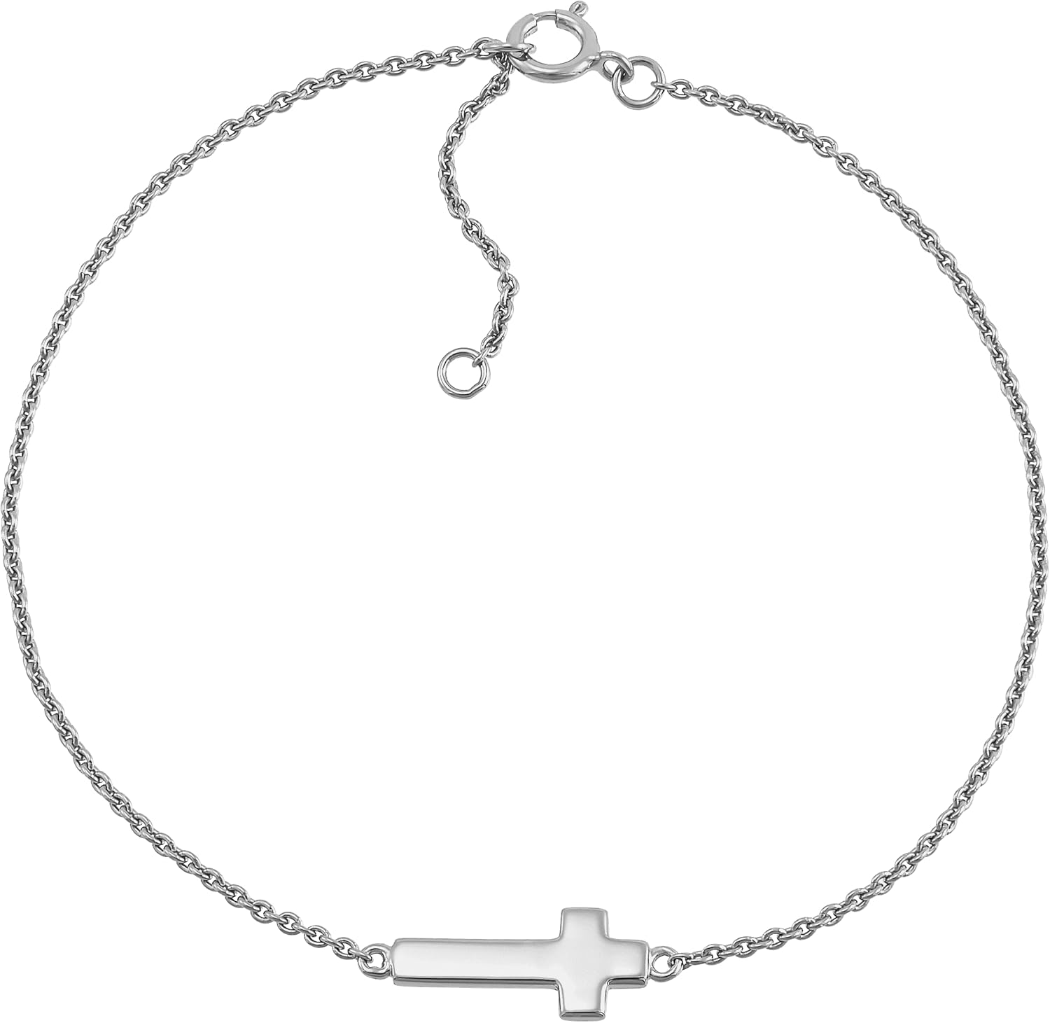 Silpada 'Simplex Cross' Chain Bracelet in Sterling Silver