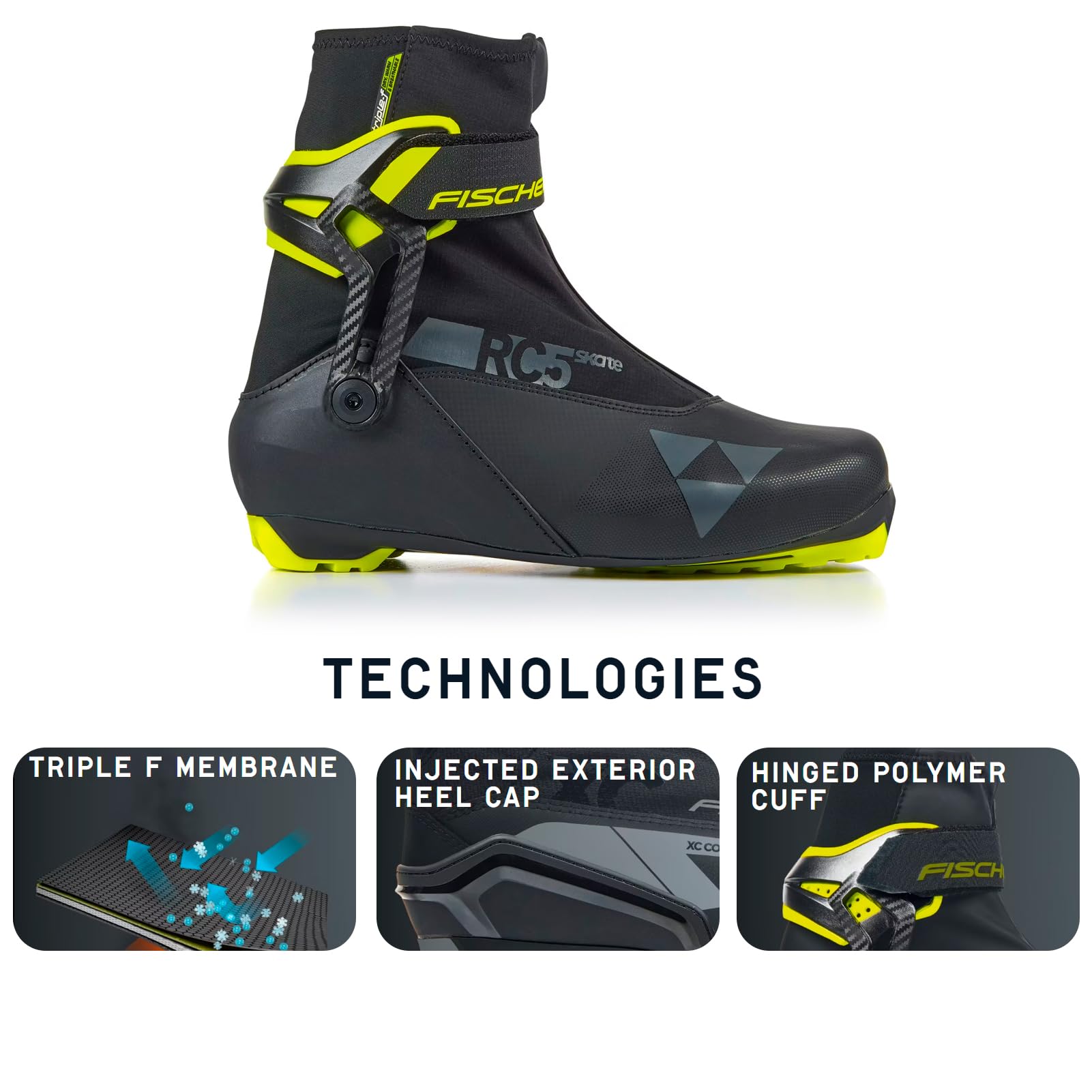 Amazon.com : Fischer RC5 Skate Mens Cross Country Race Ski Boots