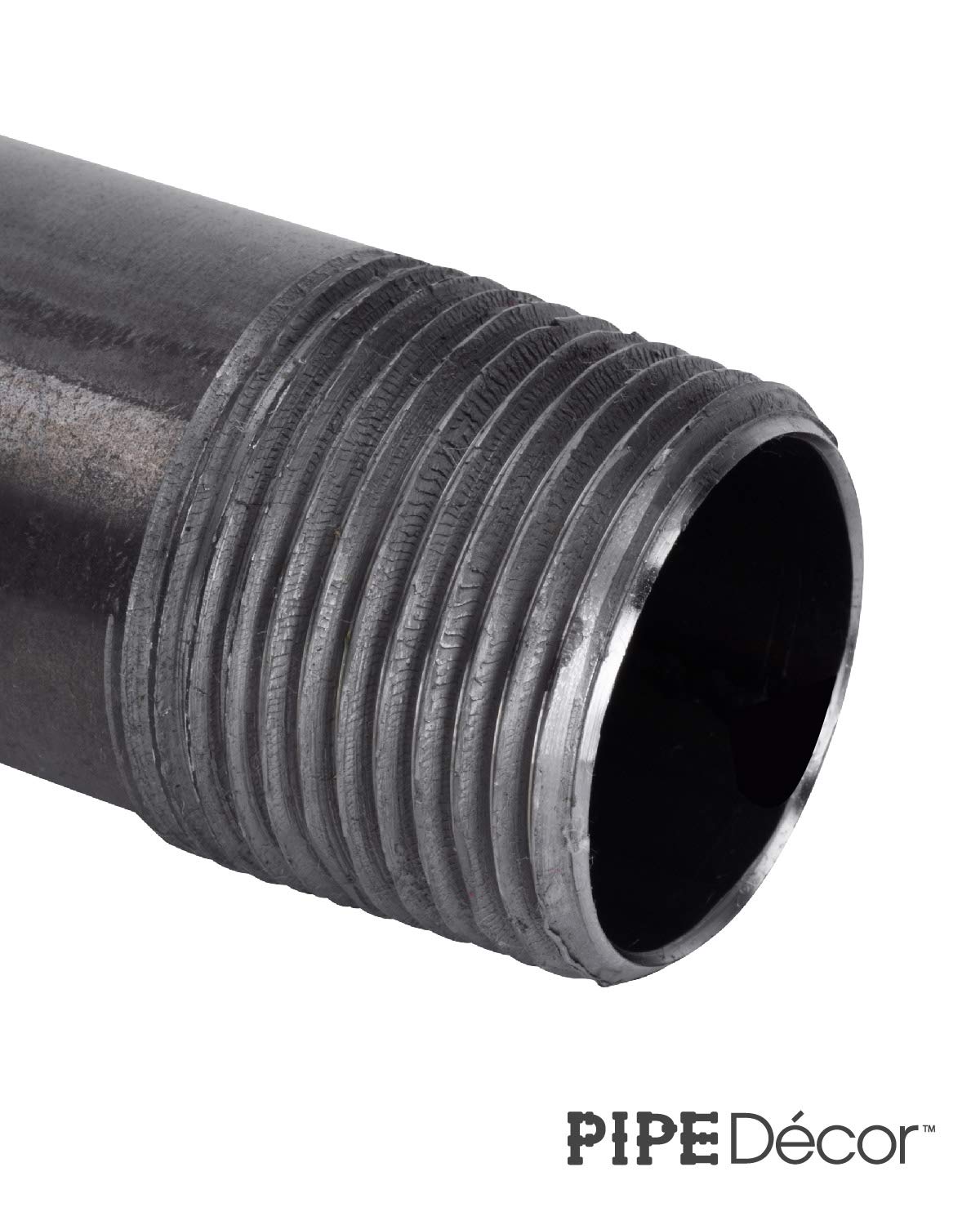DIY Plumbing Pipe PIPE DECOR 1x1 Black Steel Plumbing Pipe 6-Pack -  Industrial DIY Furniture Connectors For Shelves \u0026 Tables Wet Bag Baby, image size:1200x1500