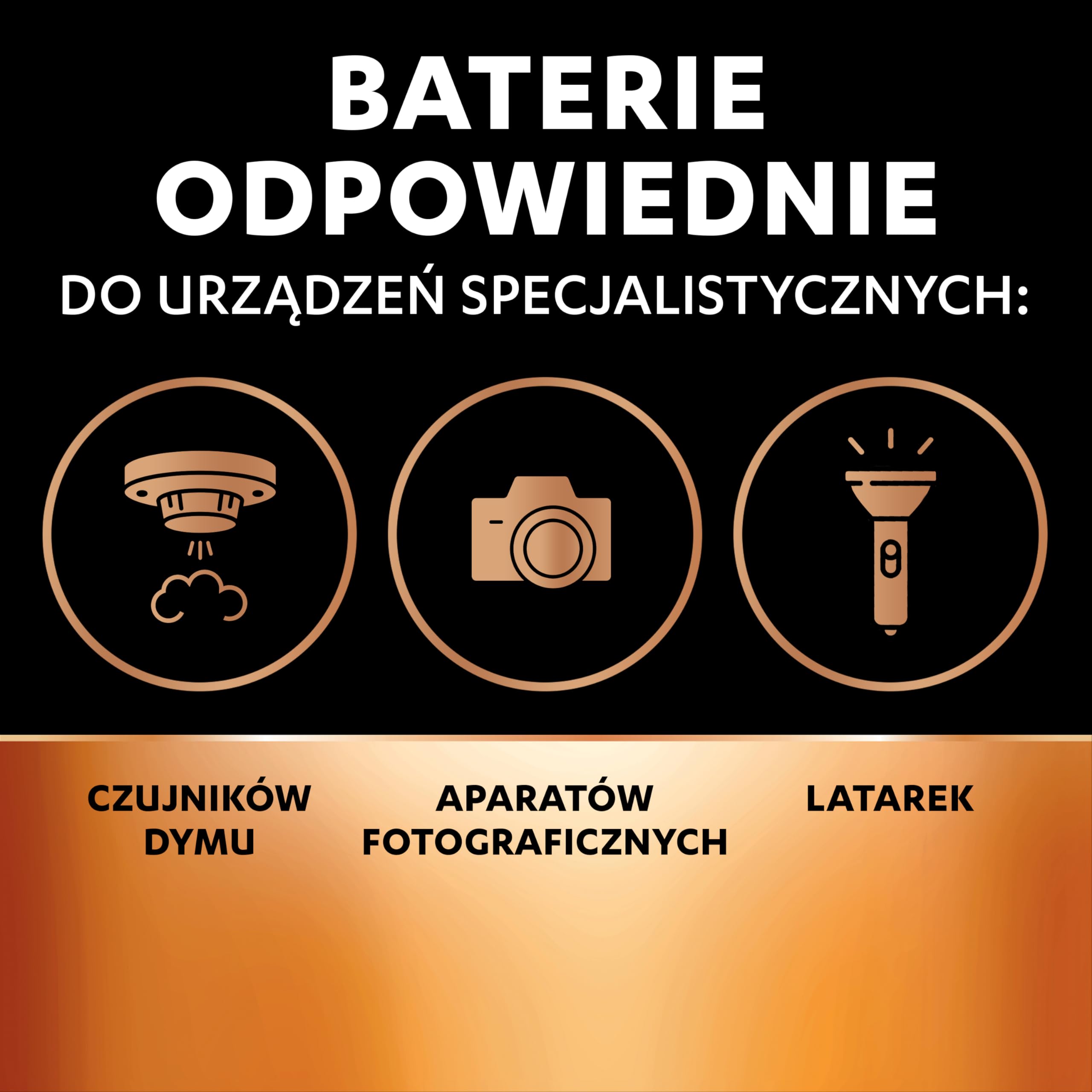 DURACELL High Power CR123, 2-pak, baterie litowe 3V, CR123A/CR17345, Do aparatów fotograficznych, latarek, czujników dymu i innych niewielkich urządzeń elektronicznych–Ochrona przed rozlaniem baterii