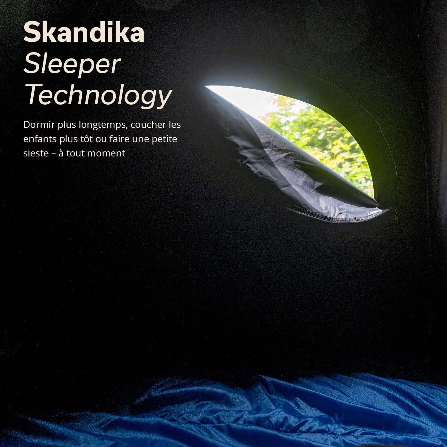 Skandika Haug Lit de Camp Surélevé avec Toit 2 Pers. | Tente-Lit de Camping, Matelas Gonflable, Étanche, d'Extérieur, Max 160 kg | Tente de Pêche 4en1 (Gris avec Sleeper Technology)