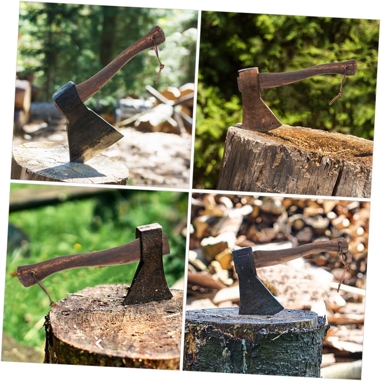 Wooden Hatchet Replacement Handle Short Wood Axe Grip Axe Handle for Camping and Outdoor Use Easy to Install