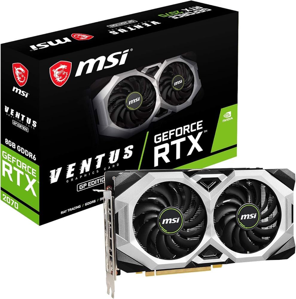 MSI Gaming GeForce RTX 2070 8GB GDRR6 256-Bit HDMI/DP DirectX 12 VR Ready Ray Tracing Turing Architecture HDCP Graphics Card - View 1