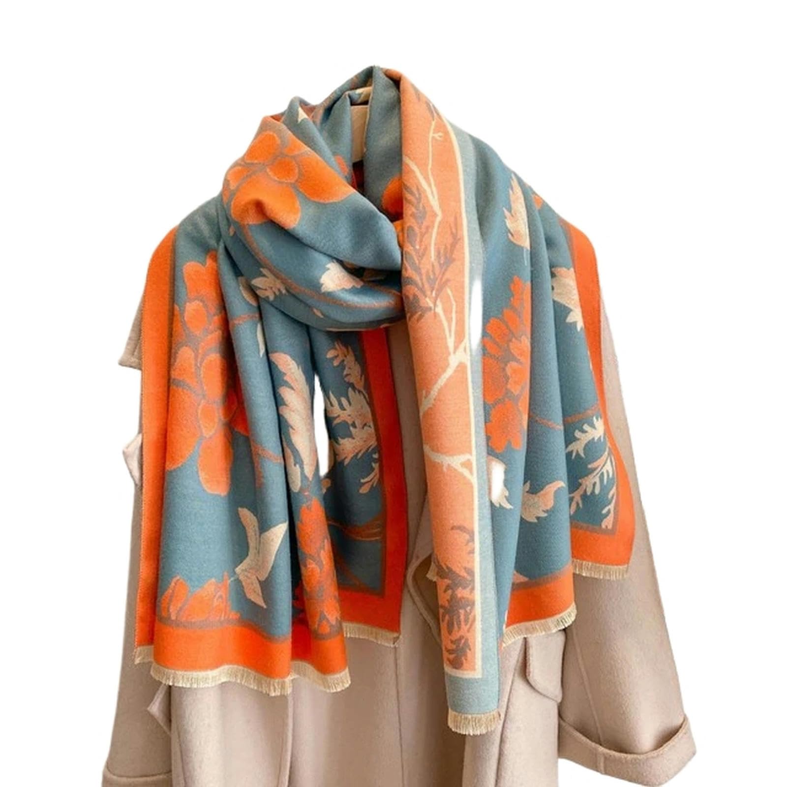 Zonto Scialle Sciarpa Invernale Imitazione Cashmere Scialle Femminile da Donna Addensato da Donna Addensato