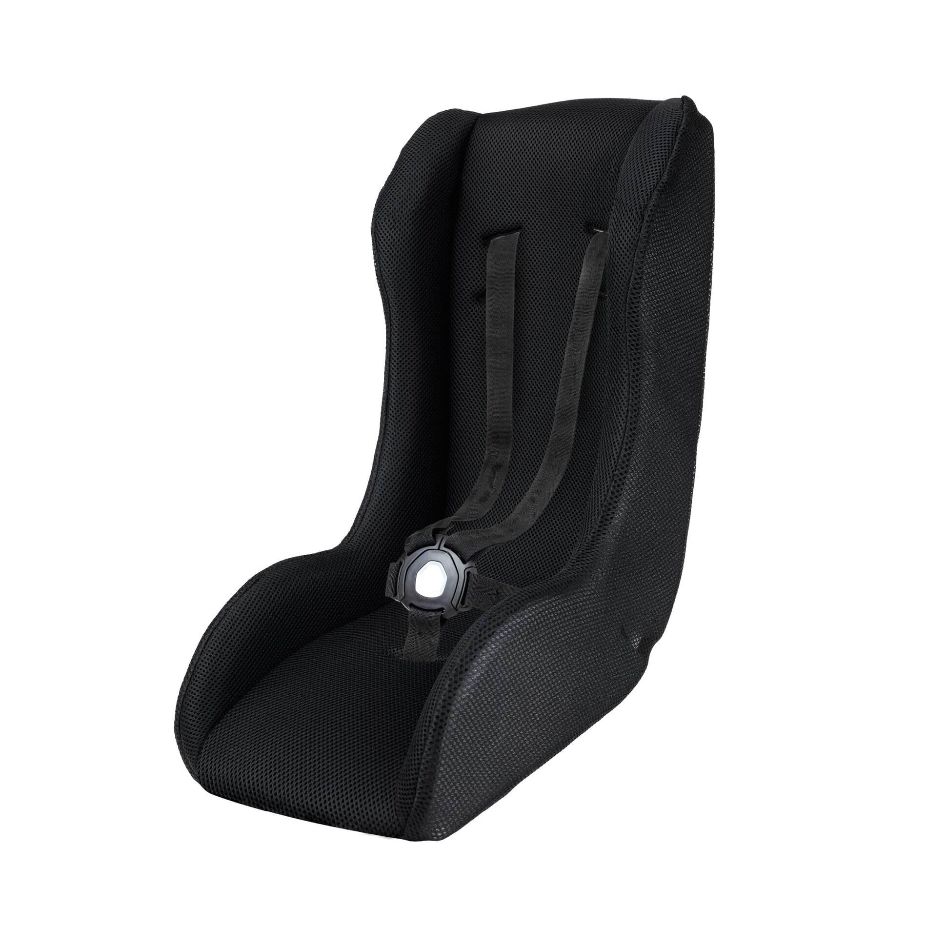 POLISPORT 8015000019 – Mini Pelican Allwetter-Babysitzverkleinerer mit 5-Punkt-Gurt für Anhänger, Kinderwagen, Sicher und Kompatibel für Kinder von 7 bis 18 Monaten, Schwarz