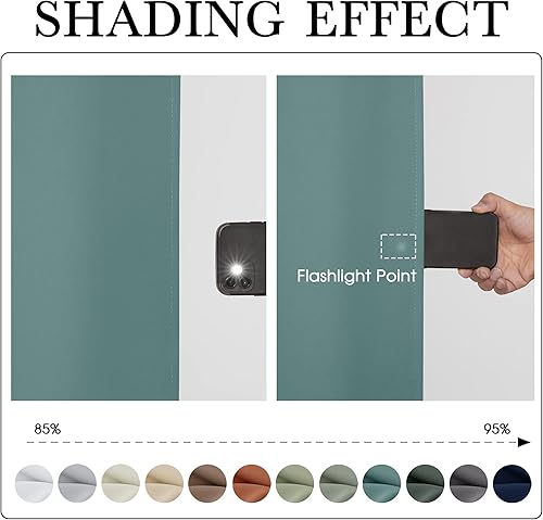 Miniatura 87 de RYB HOME Outdoor Curtains Blackout - 2 Panels Outside Curtains Waterproof Thermal Insulating for Patio Porch Garage Garden Gazebo Universal Biscotti