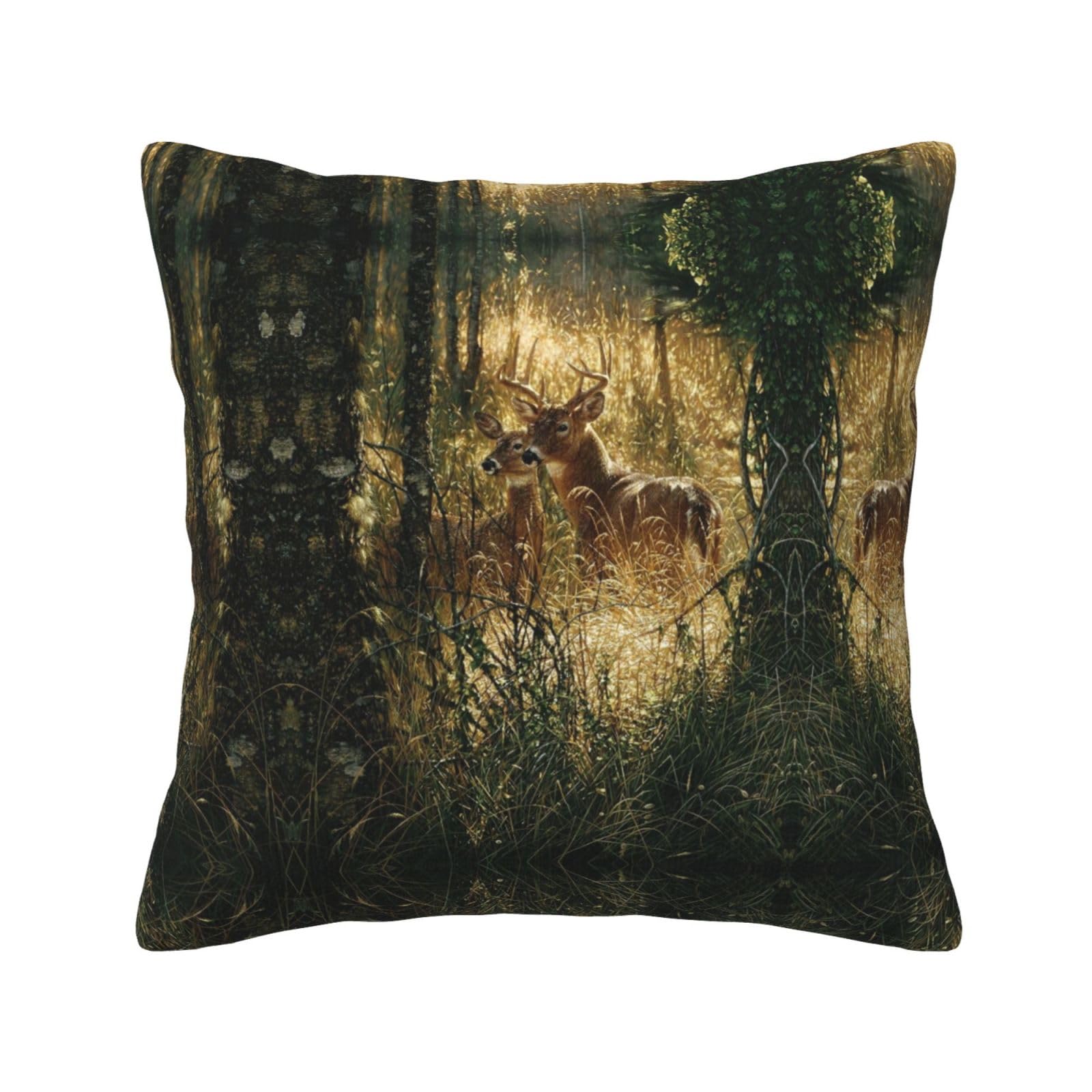Taie d'oreiller animaux sauvages pour un canapé de chambre chaleureux et cosy