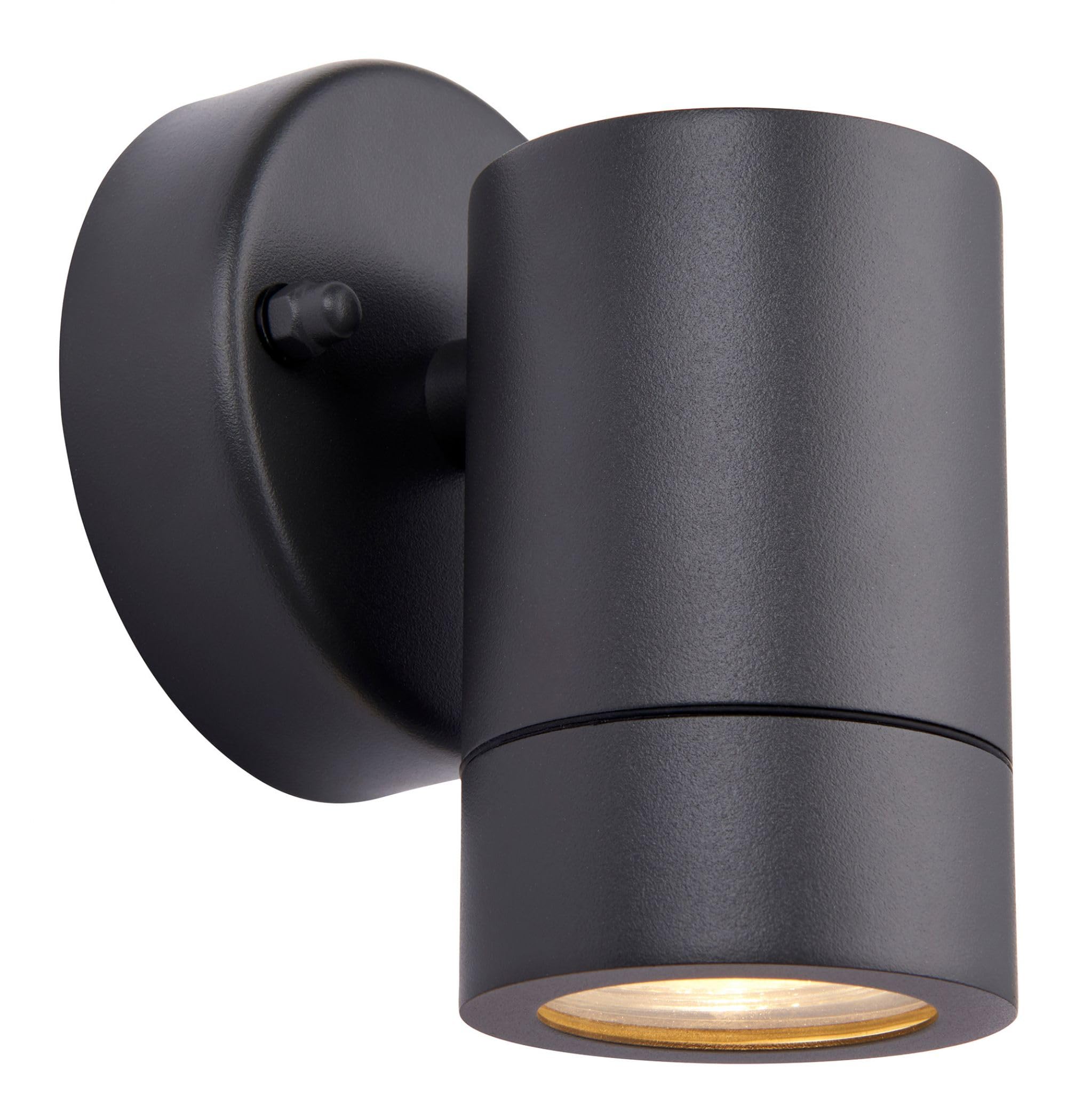Saxby Palin Outdoor Down Wall Lamp Anthracite Grey IP44