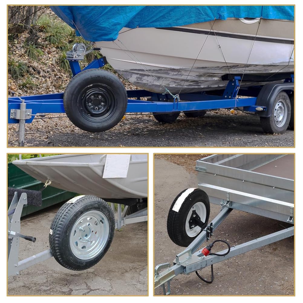 Soporte para llanta de Repuesto de Remolque para Accesorios de Remolque utilitario, Soporte para llanta de Repuesto de RV, soporta hasta 160 LB