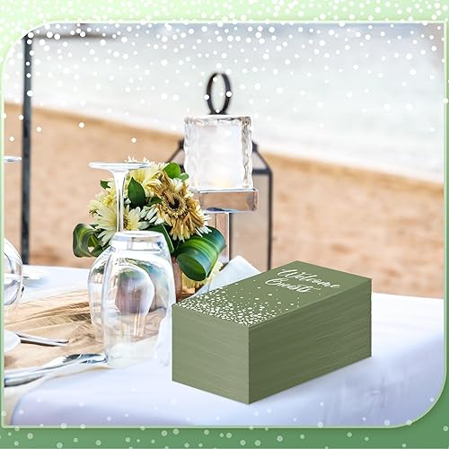 Miniatura 7 de 200 servilletas desechables, servilletas de bienvenida para invitados, toallas de mano para baño, toallas elegantes para tocador, vacaciones,
