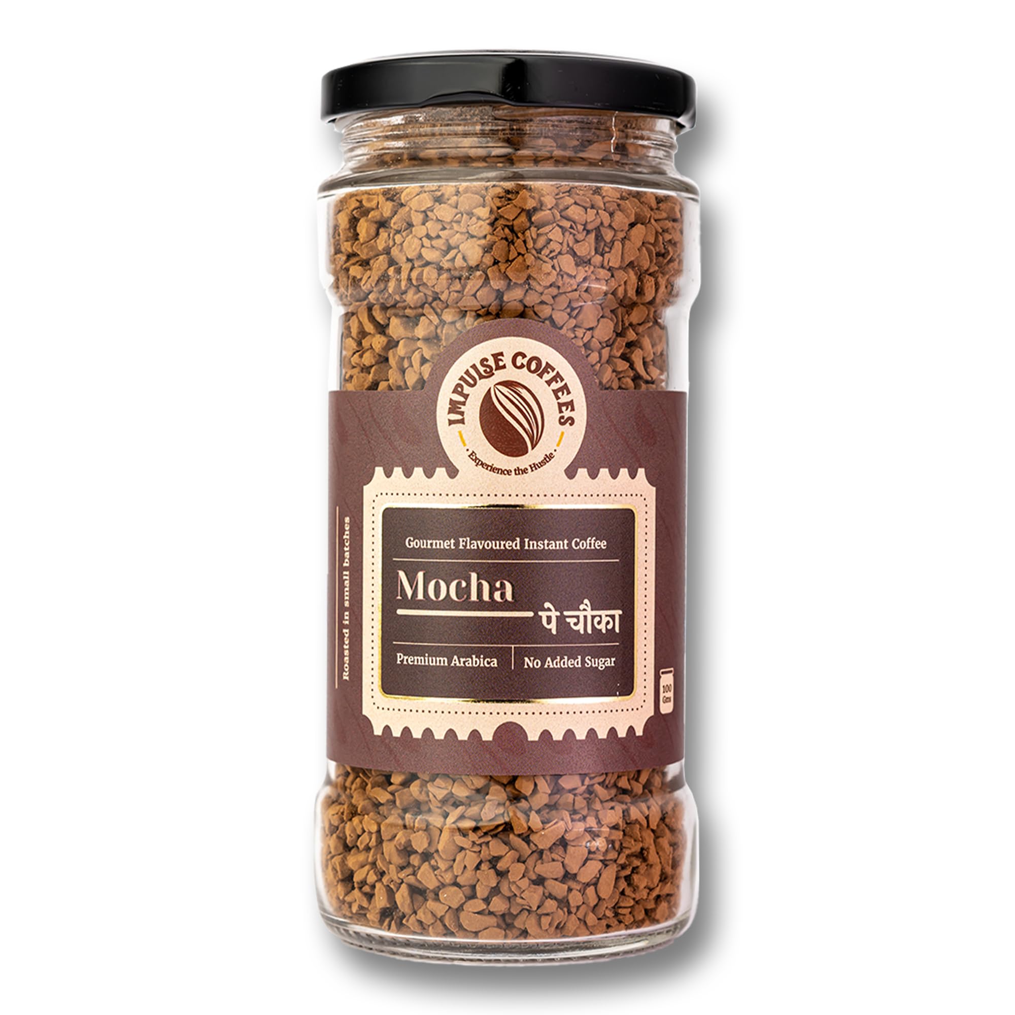 Mocha Pe Chauka Instant Coffee Powder | Premium Rich Mocha Flavour with Strong Taste & Café-Style Aroma | Perfect Morning Starter & Flavoured Coffee Experience at Home | 100Gms