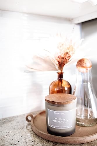 Miniatura 7 de Sand + Fog Velas perfumadas  Vainilla de Tahití  Aromas y tamaños adicionales  3 mechas 100% algodón sin plomo  Velas de lujo para ambientar