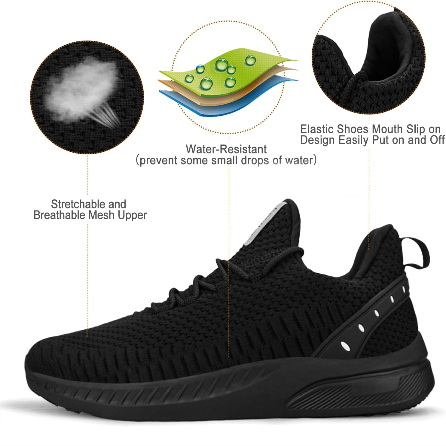 Feethit Women Tennis Running Shoes Walking Shoes Lightweight Casual Sneakers for Travel Gym Work Woman Waitress Nurse - Image 3