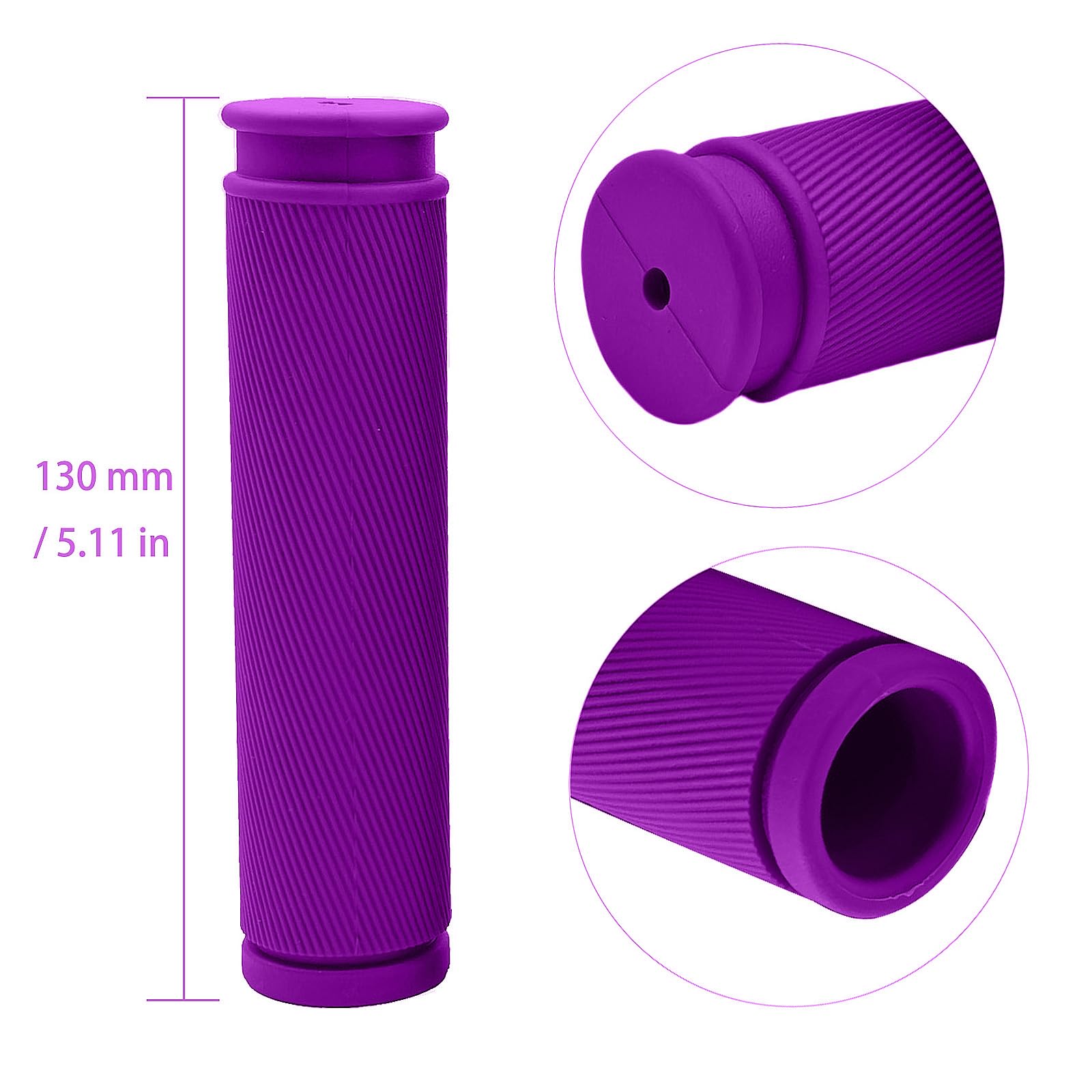 TIKBRO Bike Handlebar Grips 2 works Comfortable Anti-Slip Rubber Mountain Bicycle Handle Grips for MTB BMX - Image 4