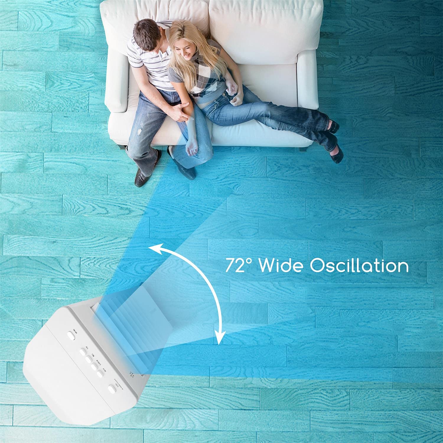 3in1 Portable Air Conditioner, Aigostar Evaporative Air Cooler with 3