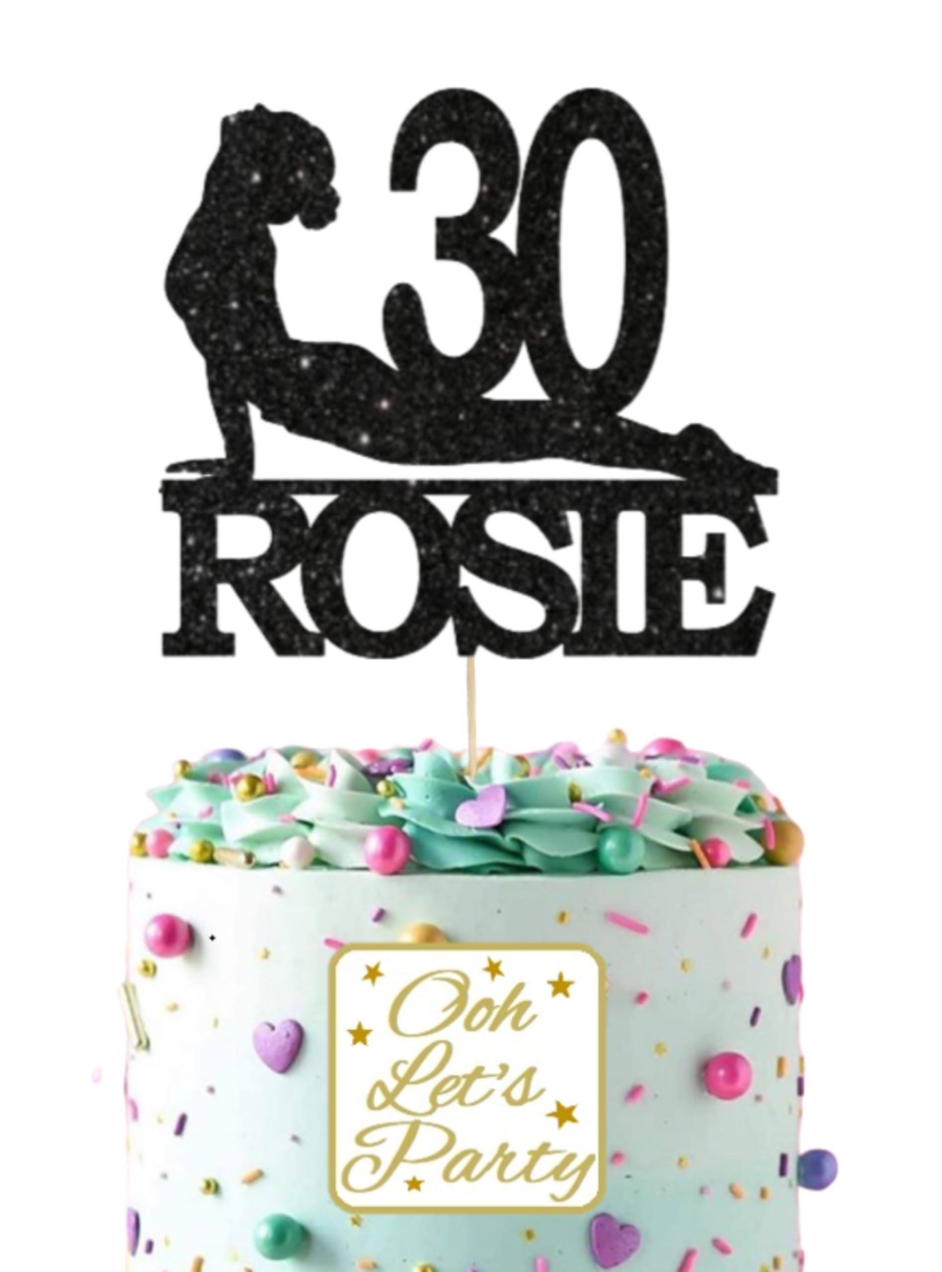 Yoga/Pilates Birthday Cake Topper