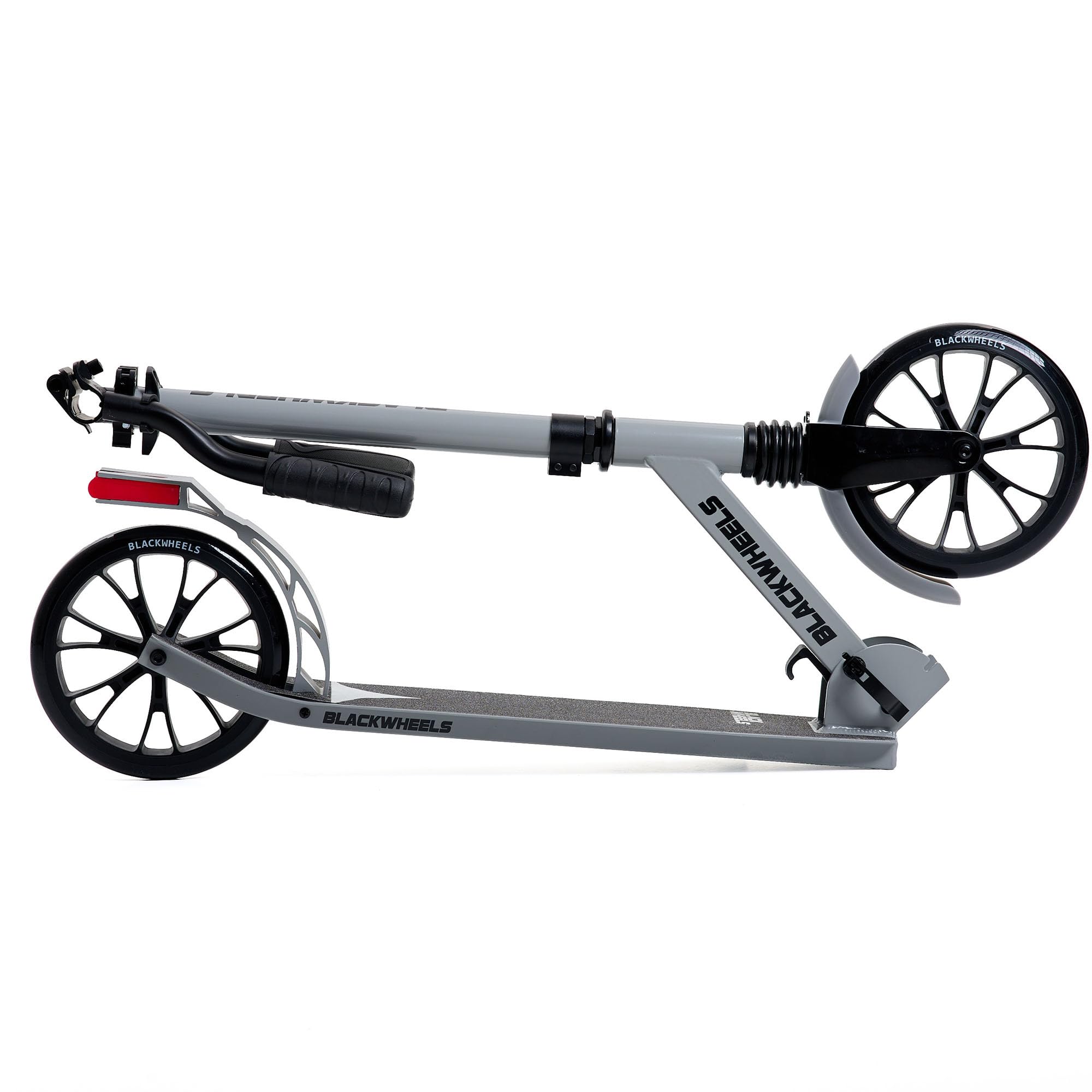 BLACKWHEELS Zoom Trottinette Urbaine – Grandes Roues 200mm, Pliable, Amortie, Guidon Réglable en Hauteur, Cadre Léger en Aluminium, Conduite Confortable sur Toutes Les Surfaces