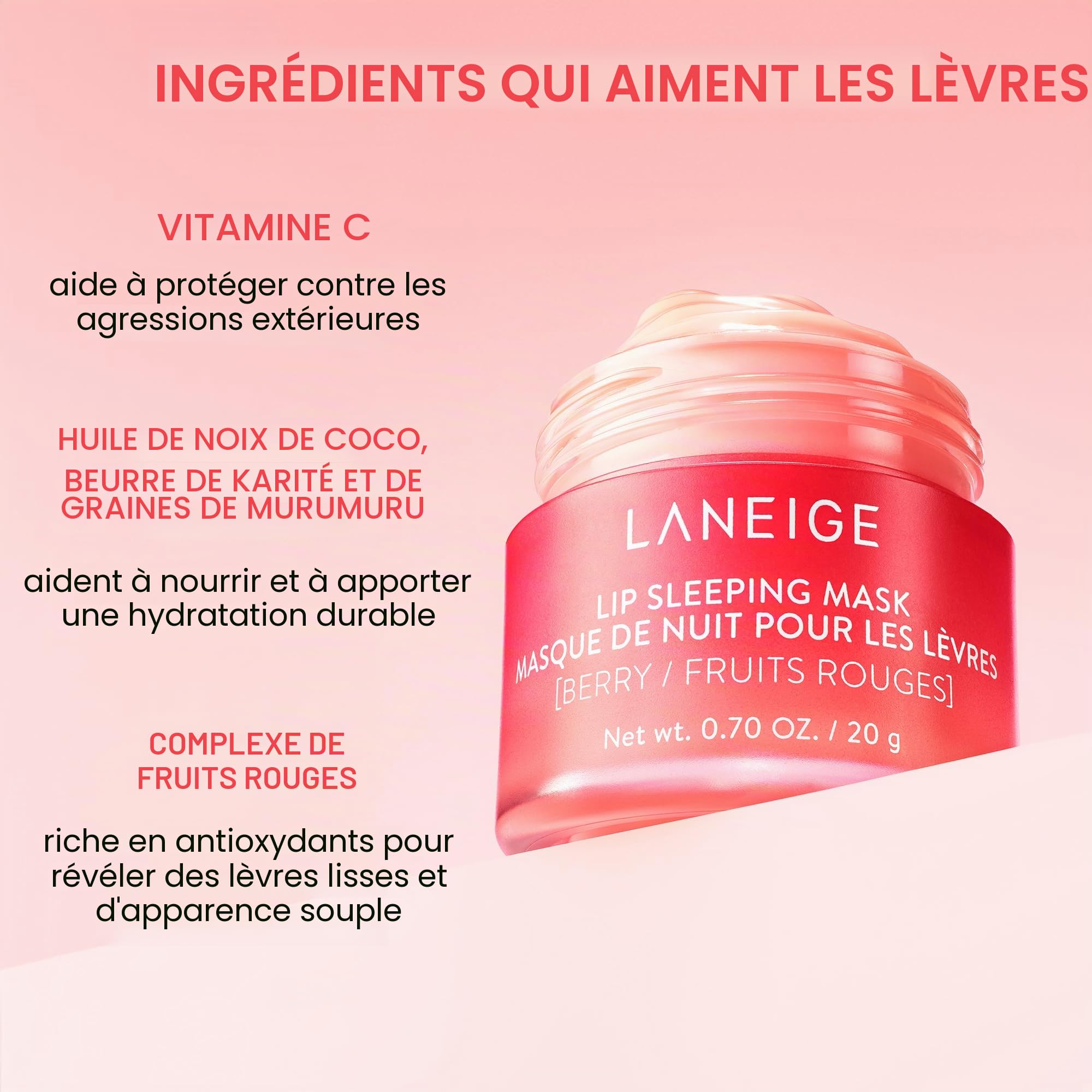 LANEIGE Masque de sommeil pour les lèvres
