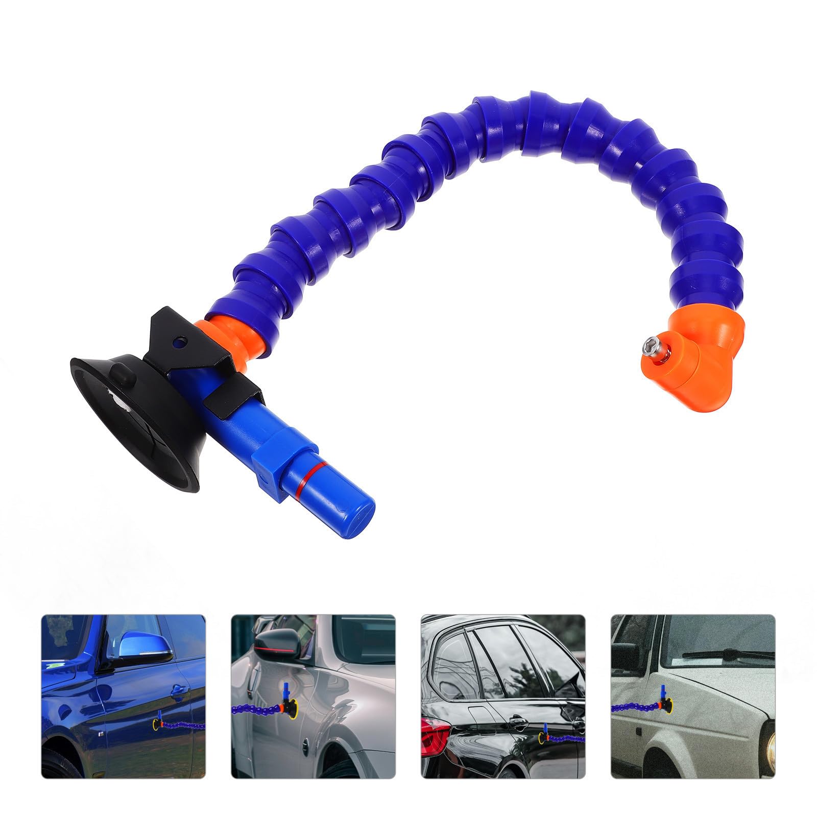 Estrattore di Ammaccature per Auto con Ventosa in Nylon Blu da 3 Pollici, Kit di Riparazione Carrozzeria per Rimuovere e Livellare Ammaccature, per Uso Fai-da-Te Colore Casuale