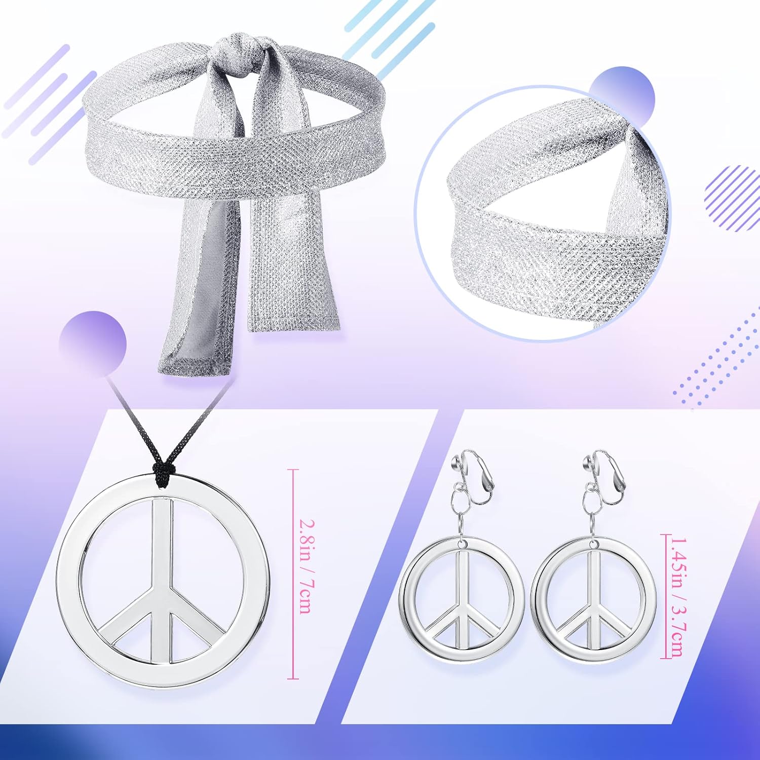 Haysandy 70s Women Disco Costume Set Disco Outfit Shinning Sparkly Dress Jumpsuit for Carnival Halloween - Image 3