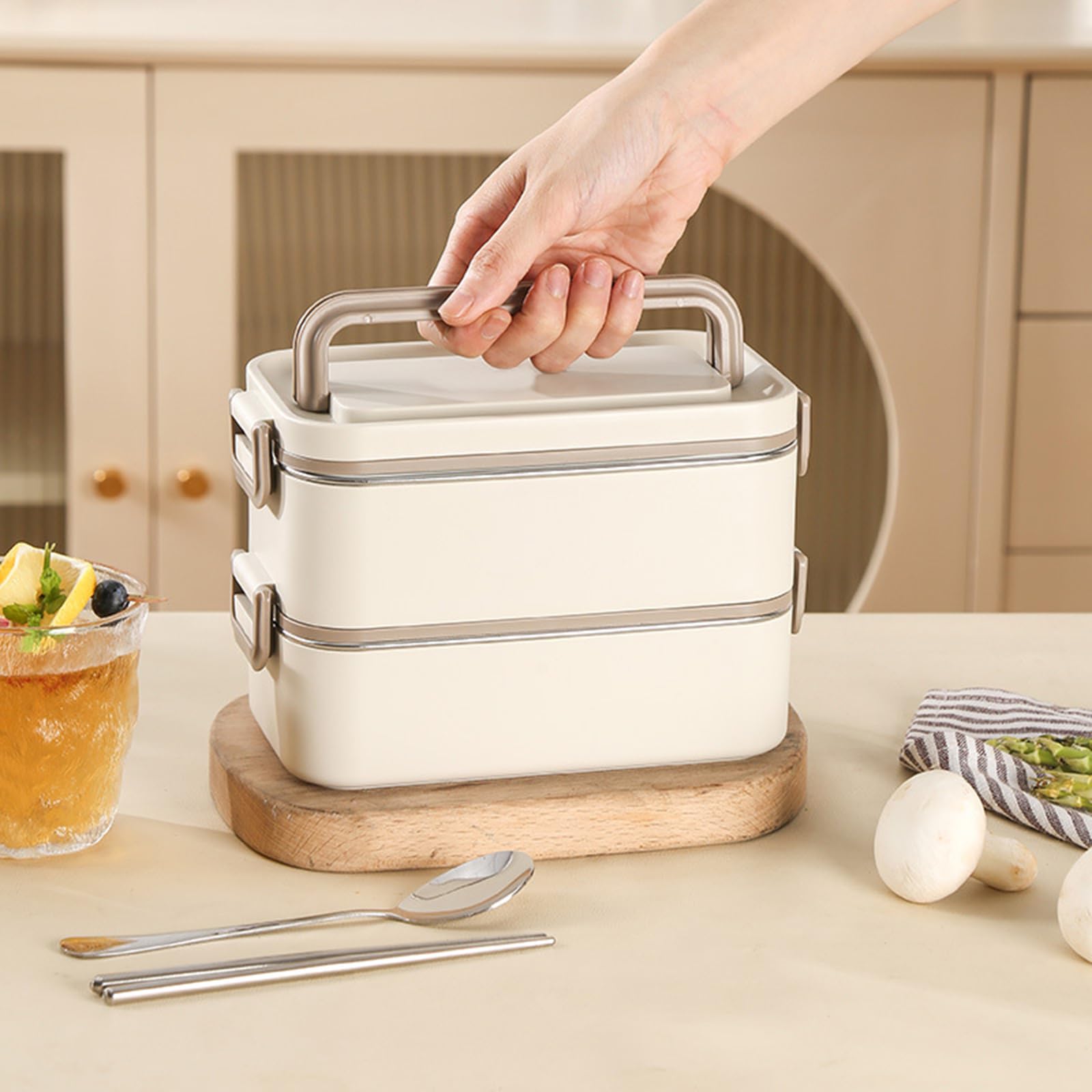Scatola per pasti Scatola per alimenti a tenuta stagna Scatola Bentos Scatola per il pranzo per studenti Scatola per la preparazione dei pasti Scatola di frutta 304 Struttura in acciaio