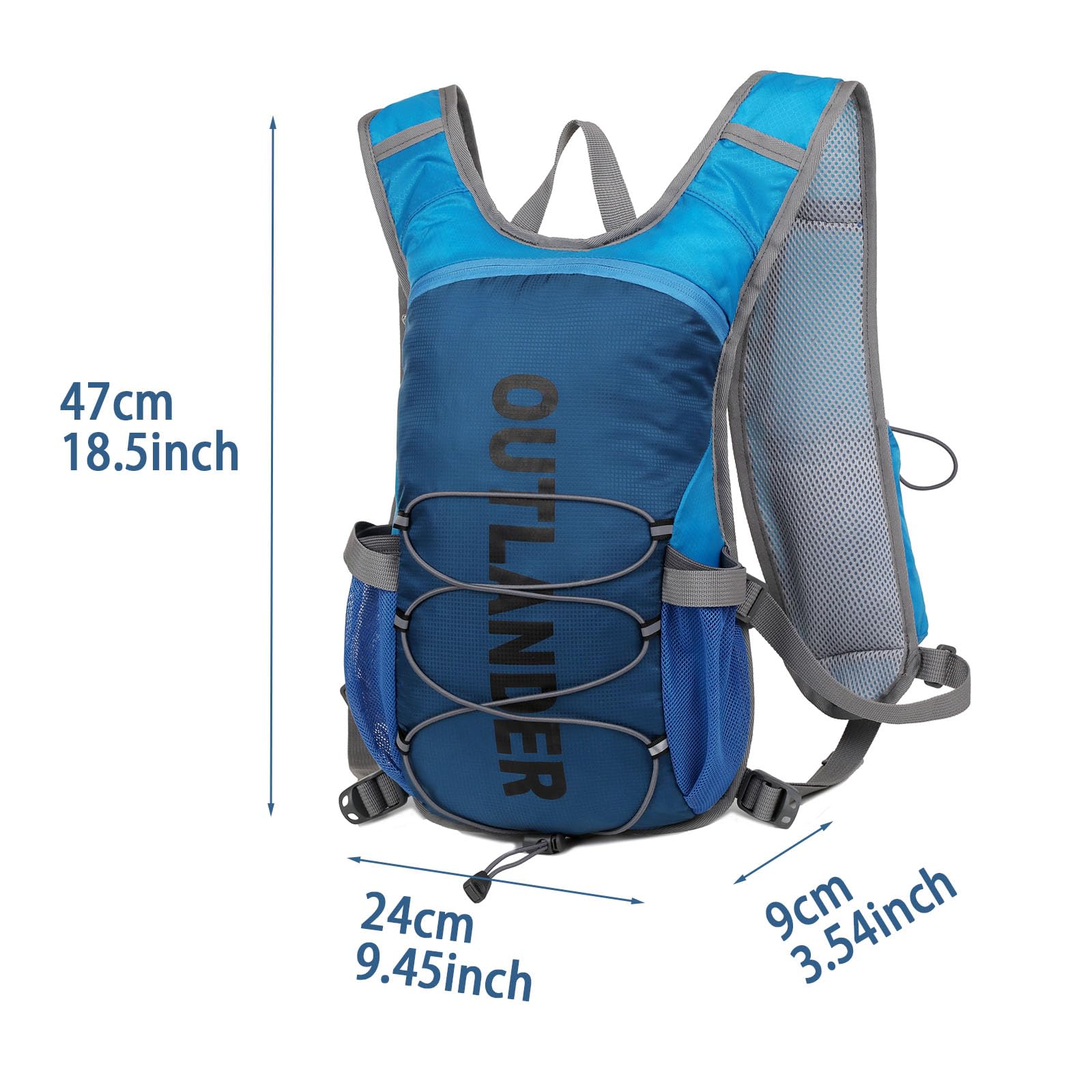 Zaino da corsa da 10 l, leggero e funzionale, adatto per arrampicata all'aperto, trekking, ciclismo, maratona, per uomini e donne
