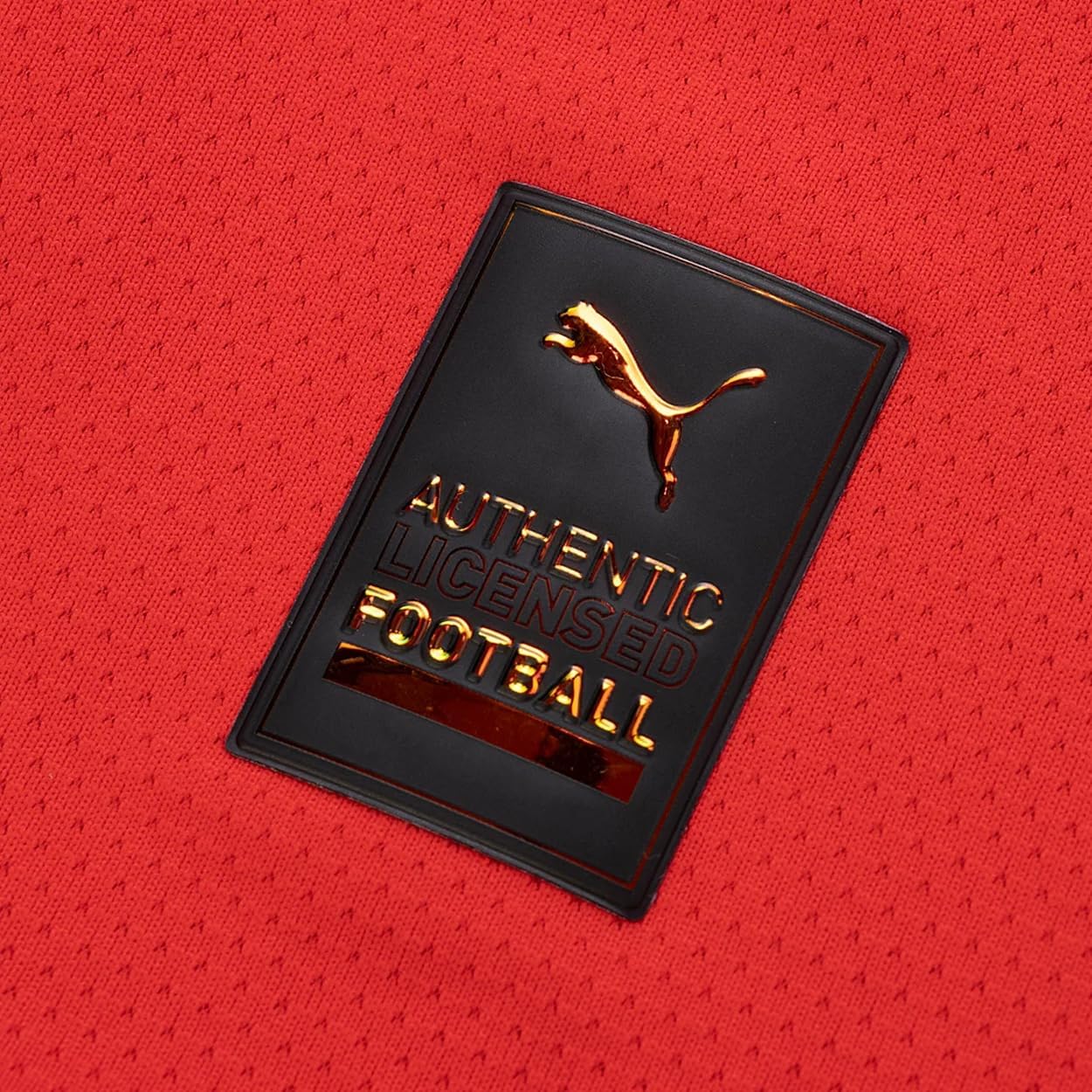 PUMA Mens Ac Milan Home Authentic Crew Neck Short Sleeve Jersey Casual - Red - Size M