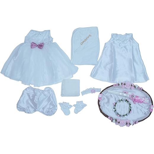Glam-De Christening Baptism Set for Baby Girls 2-6 Months