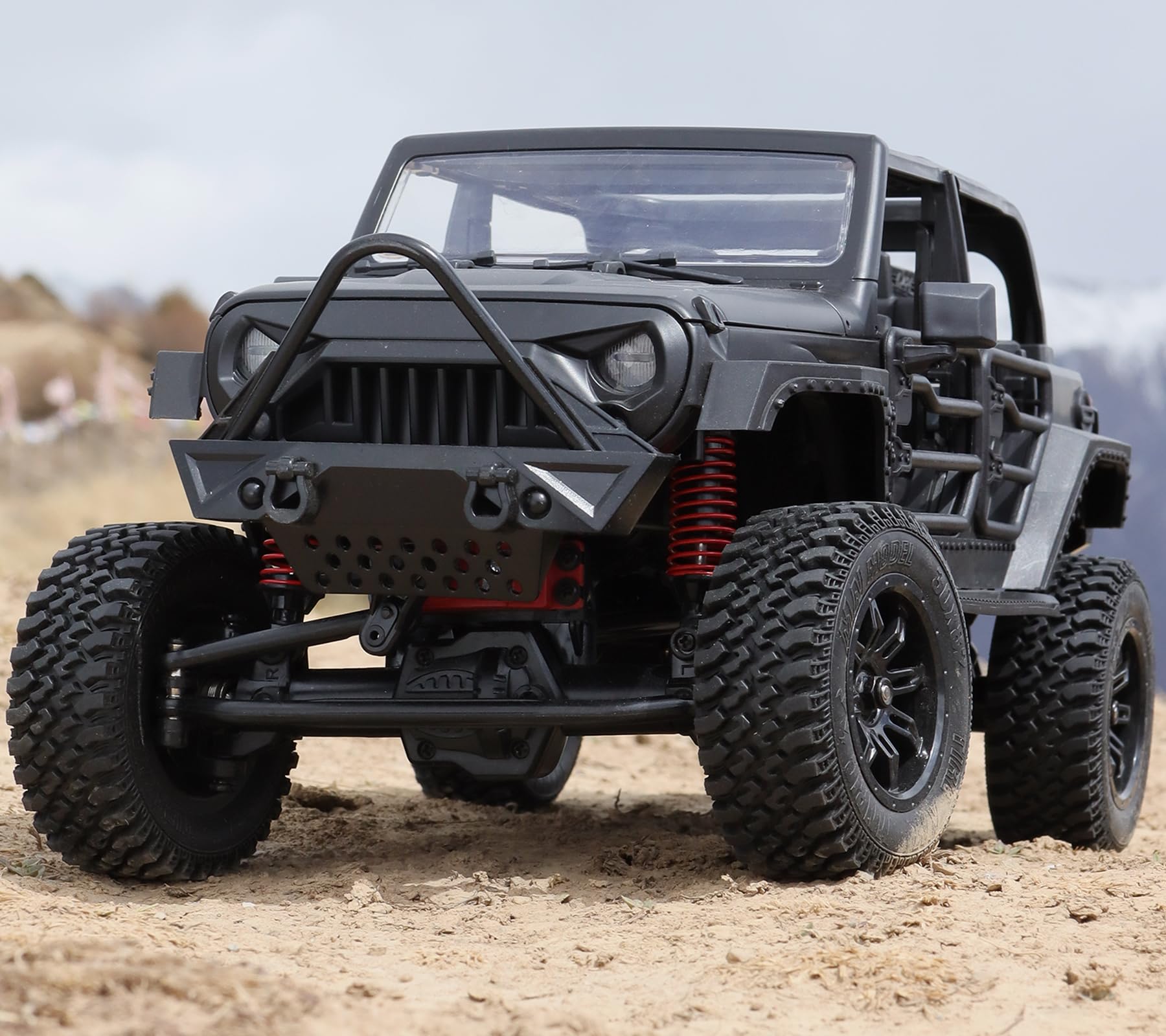 1/12 RC Crawler RTR, MN-128 Off-Road Truck, 4x4 RC Rock Crawler with 2.4G Remote Control RC Jeep Car Model for Adults Hobby Gifts (Black)