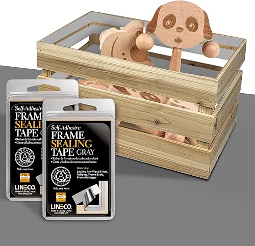 Miniatura 6 de Lineco Cinta de sellado de marco gris 1.25 pulgadas x 24 pies