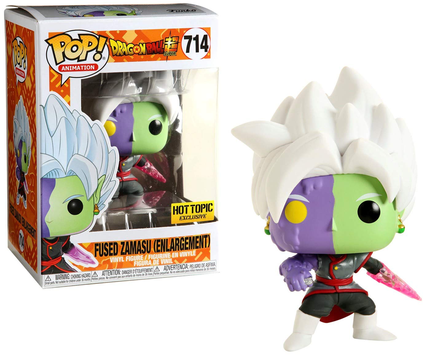 Amazon.com: Funko POP! Animation: Dragon Ball Z - Fused Zamasu [Enlargment]  #714 Exclusive : Toys \u0026 Games