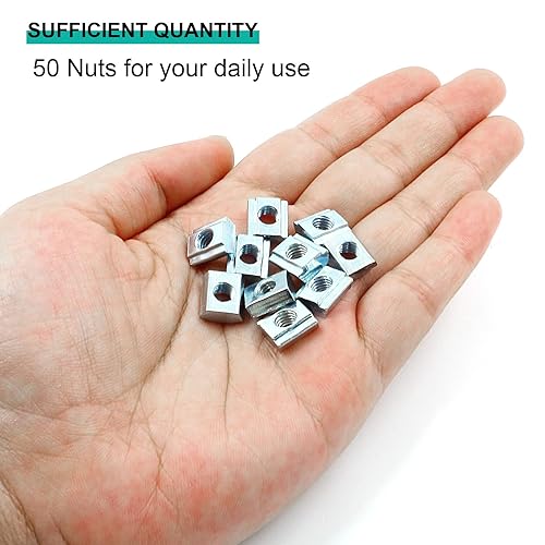 Miniatura 11 de 100 tuercas deslizantes en T serie 20 M3, tuercas deslizantes en T de cabeza de martillo para ranura en T para perfil de extrusión de aluminio serie