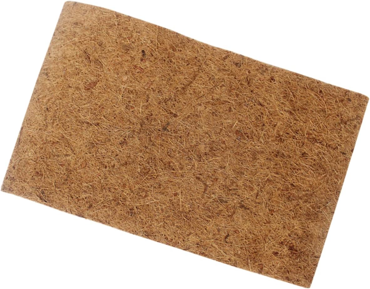 Reptile Cage Mat Natural Coconut Fiber Substrate Carpet for Bearded Dragon Tortoise and Snake Tanks Easy to Clean for Reptile Terrariums
