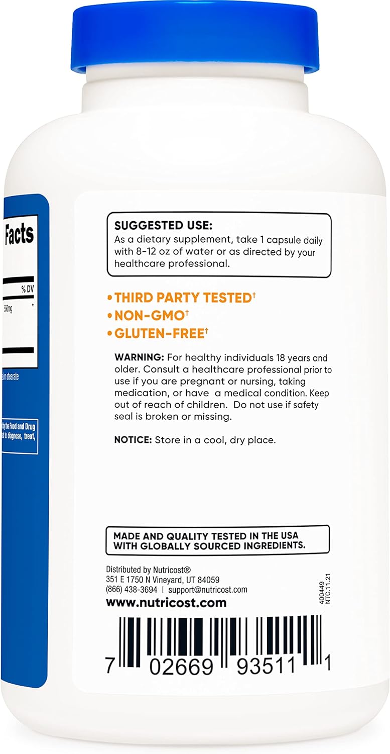 Nutricost Ginger Root Extract 550mg, 240 Capsules (2 Bottles)